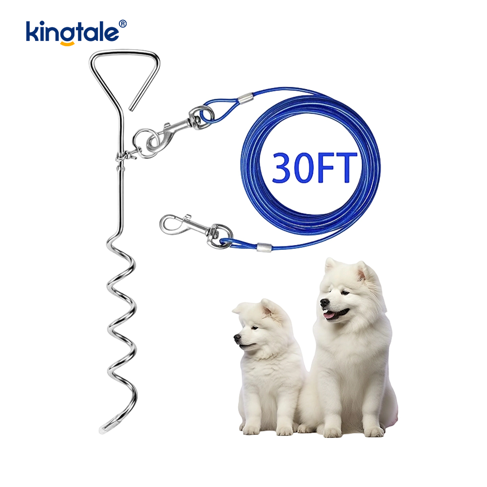 Dây buộc chó và cọc 30ft bên ngoài Dây xích & dây xích
