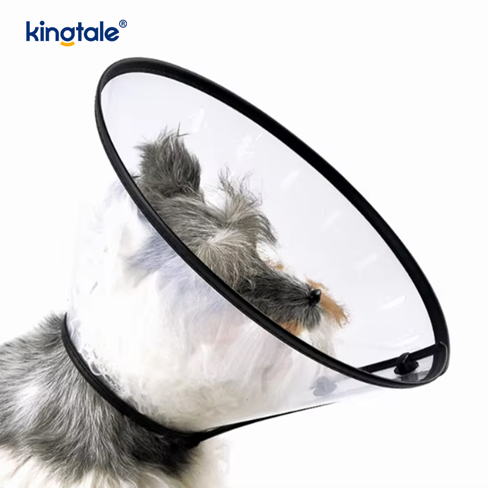 Kingtale Mềm Có Thể Điều Chỉnh Cổ Phục Hồi Thú Cưng Cho Chó Mèo Nhựa Rắn Bền Vững Nón Nhựa Bảo Vệ Cá Nhân