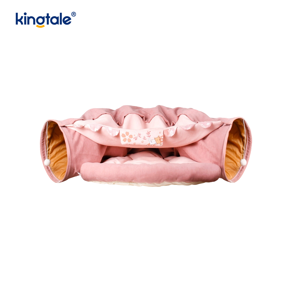 Đường hầm chơi mèo có thể gập lại Đồ chơi tương tác Mê cung nhà mèo Đường hầm trong nhà