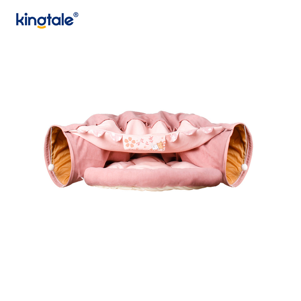 Đường hầm chơi mèo có thể gập lại Đồ chơi tương tác Mê cung nhà mèo Đường hầm trong nhà
