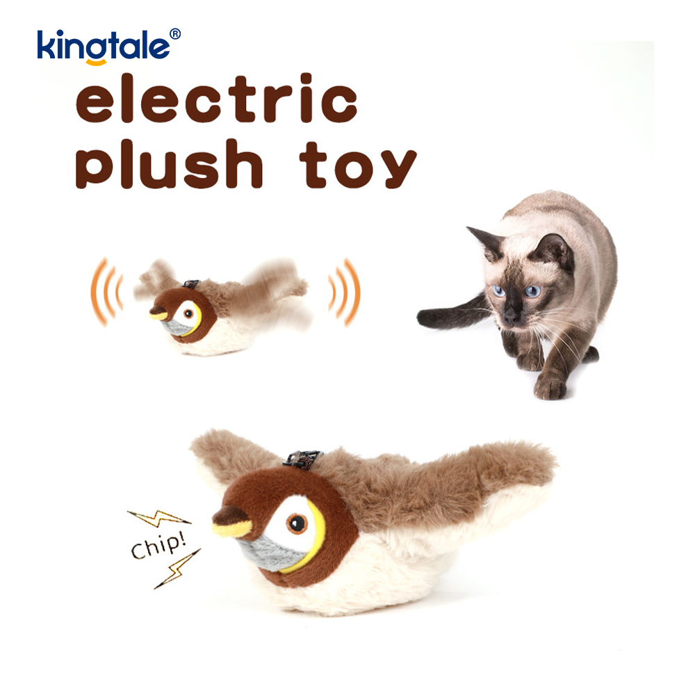 Đồ chơi sang trọng mô phỏng Sparrow cho thú cưng dành cho tất cả các giống Cat Kicker Catnip Đồ chơi Sparrow