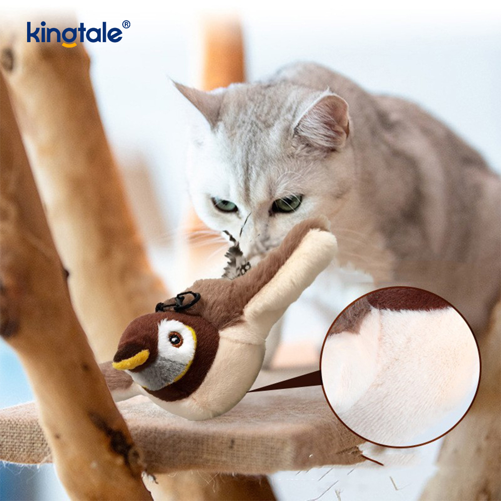 Đồ chơi sang trọng mô phỏng Sparrow cho thú cưng dành cho tất cả các giống Cat Kicker Catnip Đồ chơi Sparrow