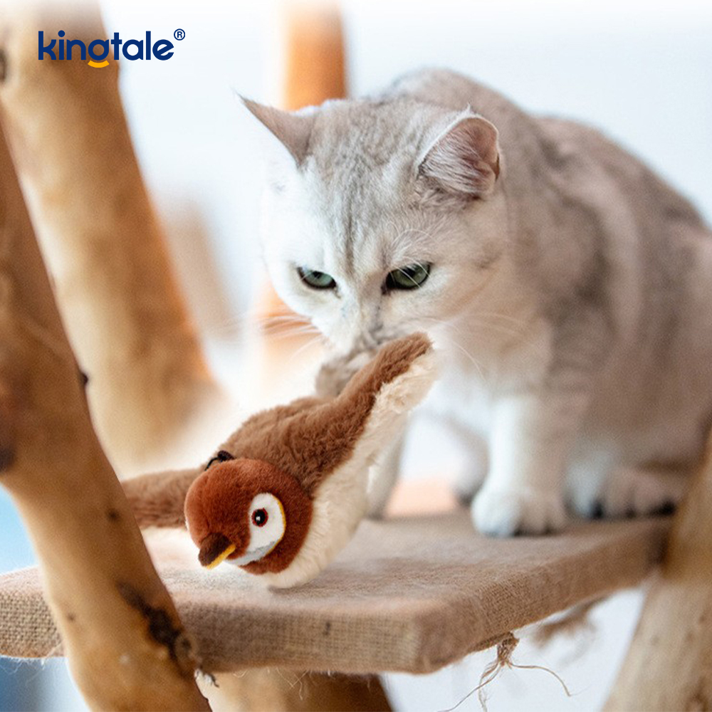 Đồ chơi sang trọng mô phỏng Sparrow cho thú cưng dành cho tất cả các giống Cat Kicker Catnip Đồ chơi Sparrow