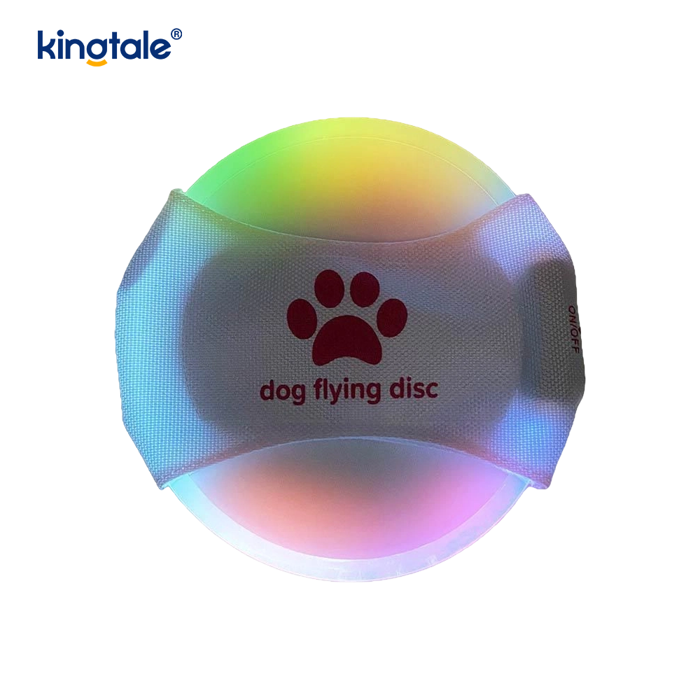 Pet Light-Up Frisbee Tầm nhìn cao Chiếu sáng Huấn luyện thú cưng Ném Chơi để tập thể dục