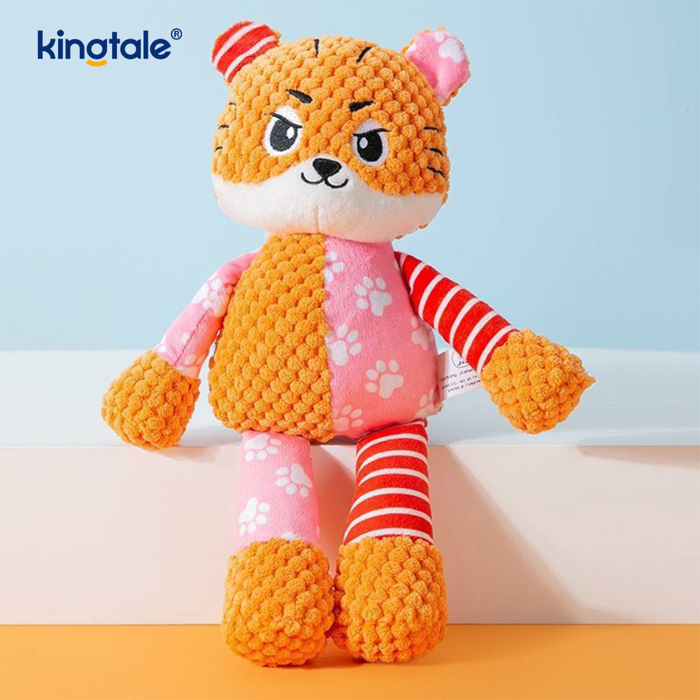 Blue Elephant Soft Đồ chơi thú cưng sang trọng với máy có thể giặt được bằng vải màu xanh