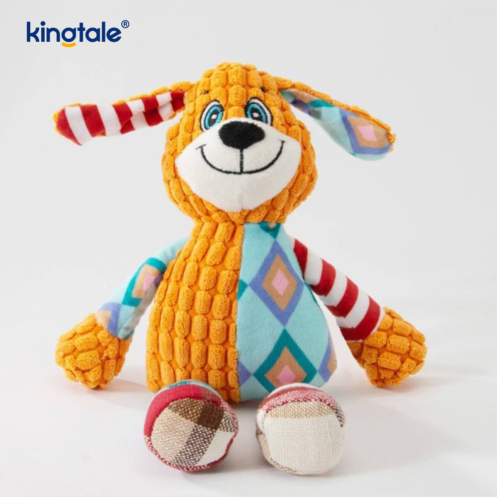 Blue Elephant Soft Đồ chơi thú cưng sang trọng với máy có thể giặt được bằng vải màu xanh