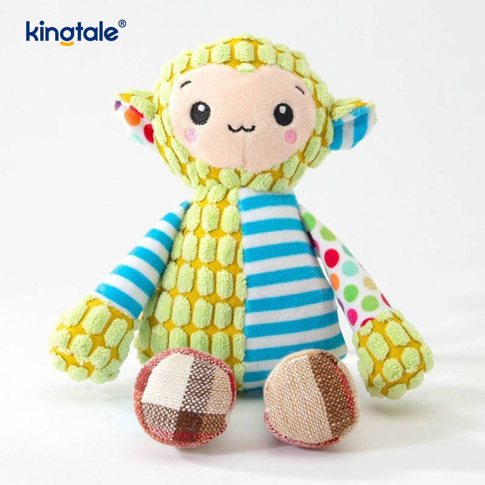 Blue Elephant Soft Đồ chơi thú cưng sang trọng với máy có thể giặt được bằng vải màu xanh