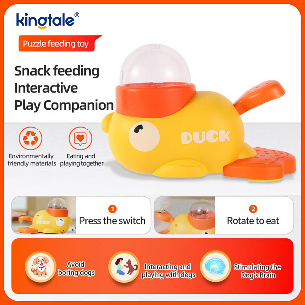 Little Yellow Duck Pet Feeder Tương tác Đồ chơi cho chó Thức ăn Câu đố Thức ăn chậm