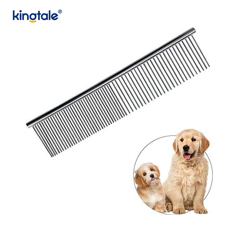 Lược chải lông bằng thép không gỉ Lược chải lông cho chó, Lược kim loại cho mèo để loại bỏ rối và nút thắt