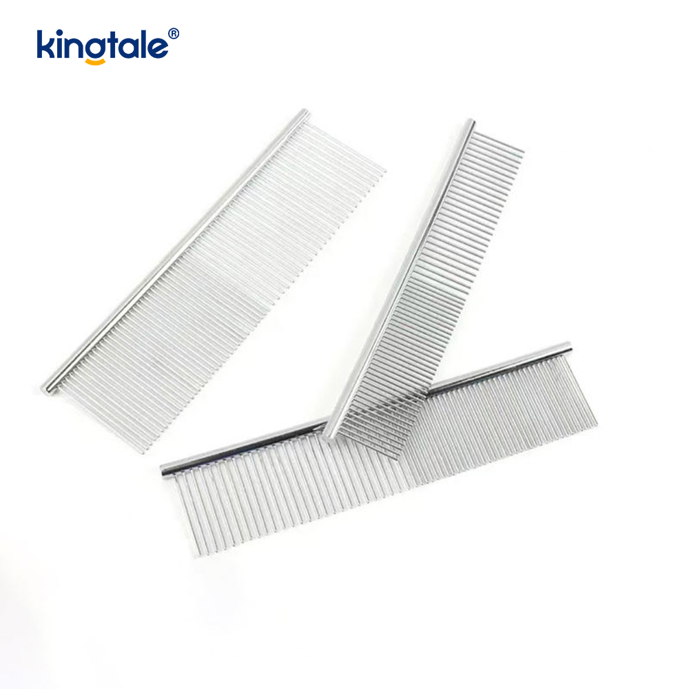 Lược chải lông bằng thép không gỉ Lược chải lông cho chó, Lược kim loại cho mèo để loại bỏ rối và nút thắt