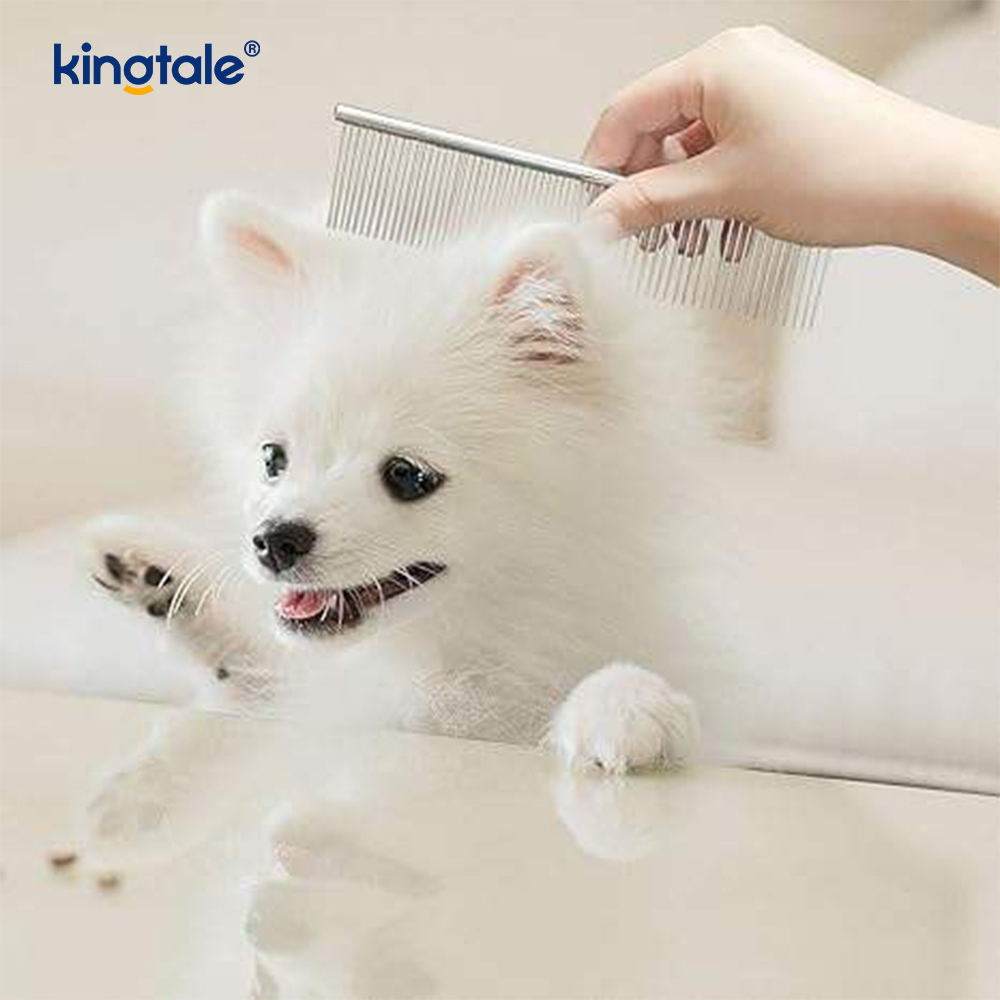 Lược chải lông bằng thép không gỉ Lược chải lông cho chó, Lược kim loại cho mèo để loại bỏ rối và nút thắt
