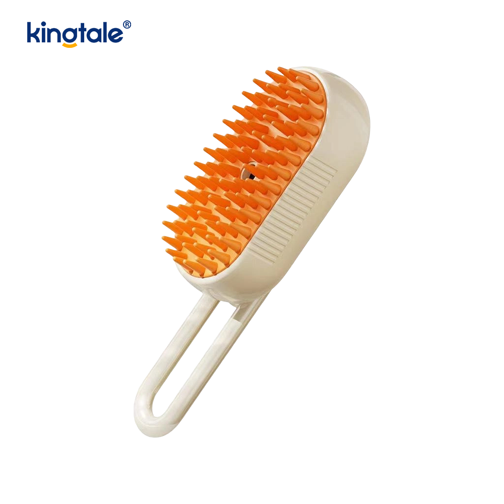 Bàn chải hơi nước cho mèo 3 trong 1 Bàn chải thú cưng ướt át Silicone Massage tẩy lông cho chó Lược