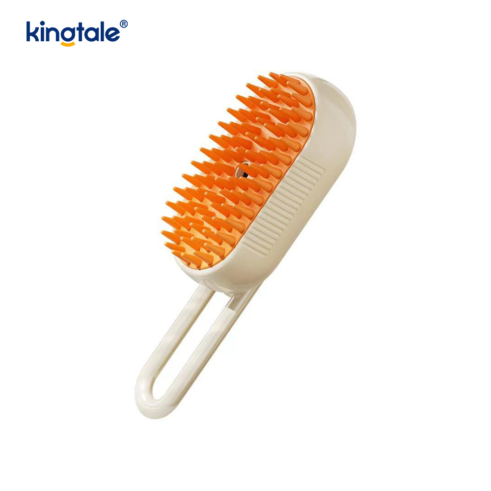 Bàn chải hơi nước cho mèo 3 trong 1 Bàn chải thú cưng ướt át Silicone Massage tẩy lông cho chó Lược