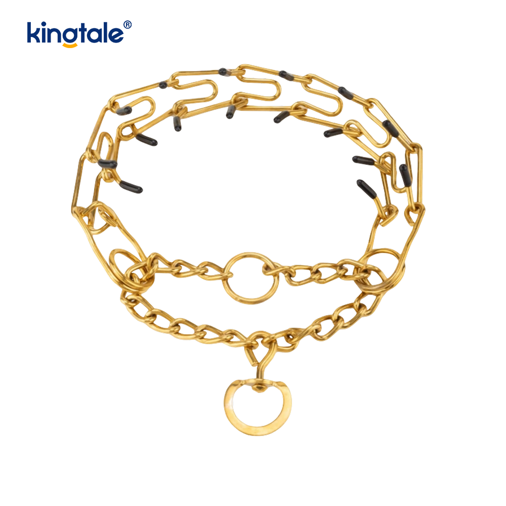 Vòng cổ Pet Pinch Choke Vòng cổ huấn luyện chó bằng kim loại bằng thép carbon