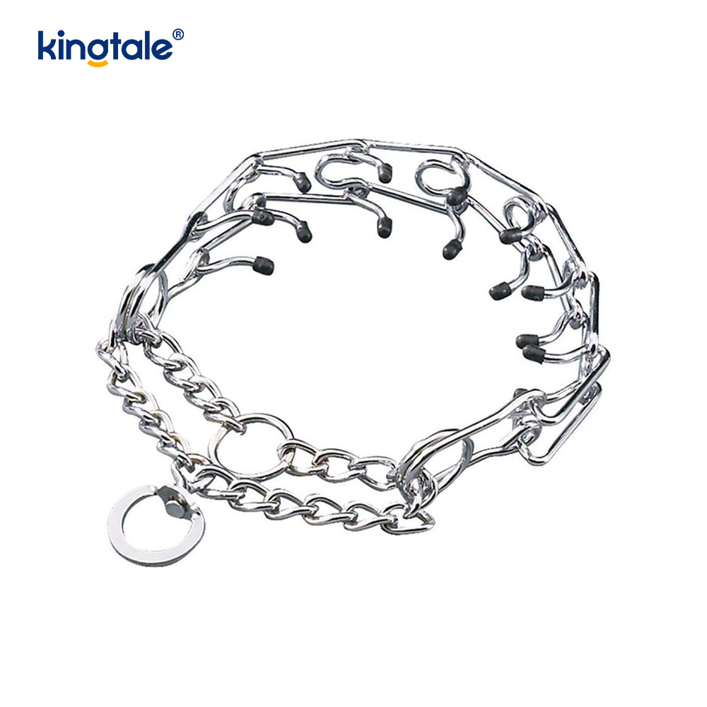 Vòng cổ Pet Pinch Choke Vòng cổ huấn luyện chó bằng kim loại bằng thép carbon