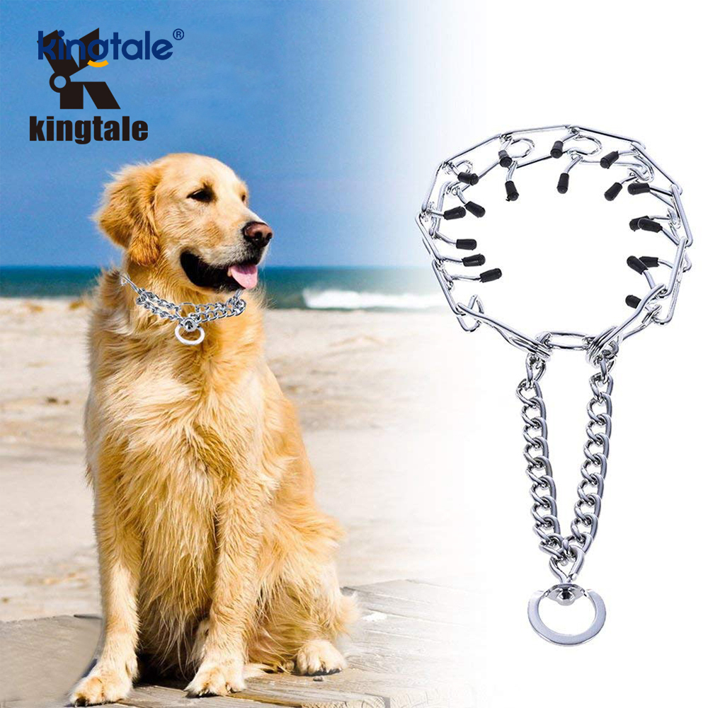 Vòng cổ Pet Pinch Choke Vòng cổ huấn luyện chó bằng kim loại bằng thép carbon