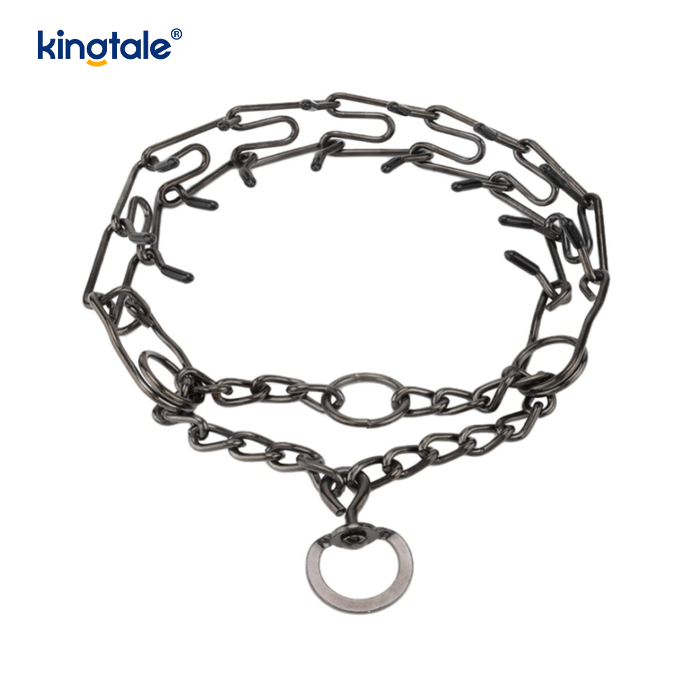Vòng cổ Pet Pinch Choke Vòng cổ huấn luyện chó bằng kim loại bằng thép carbon