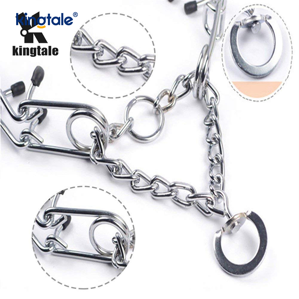 Vòng cổ Pet Pinch Choke Vòng cổ huấn luyện chó bằng kim loại bằng thép carbon