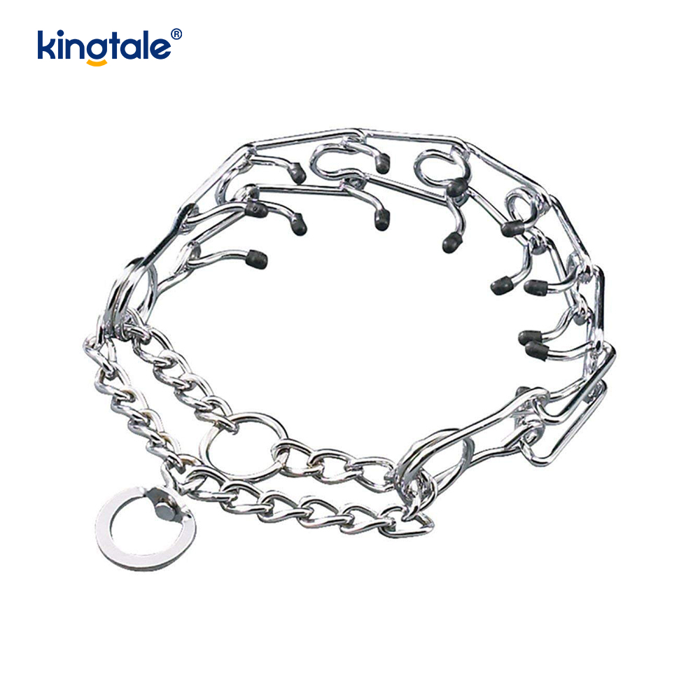 Vòng cổ Pet Pinch Choke Vòng cổ huấn luyện chó bằng kim loại bằng thép carbon