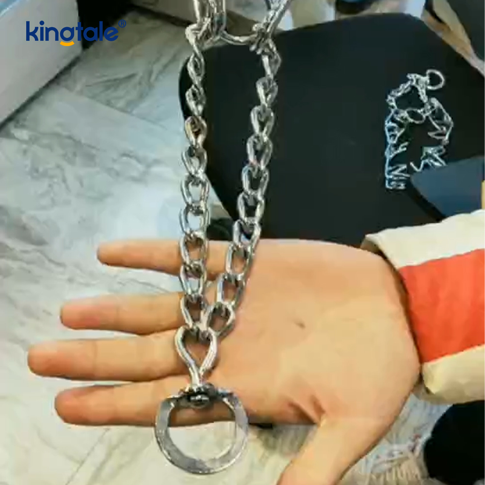 Vòng cổ Pet Pinch Choke Vòng cổ huấn luyện chó bằng kim loại bằng thép carbon