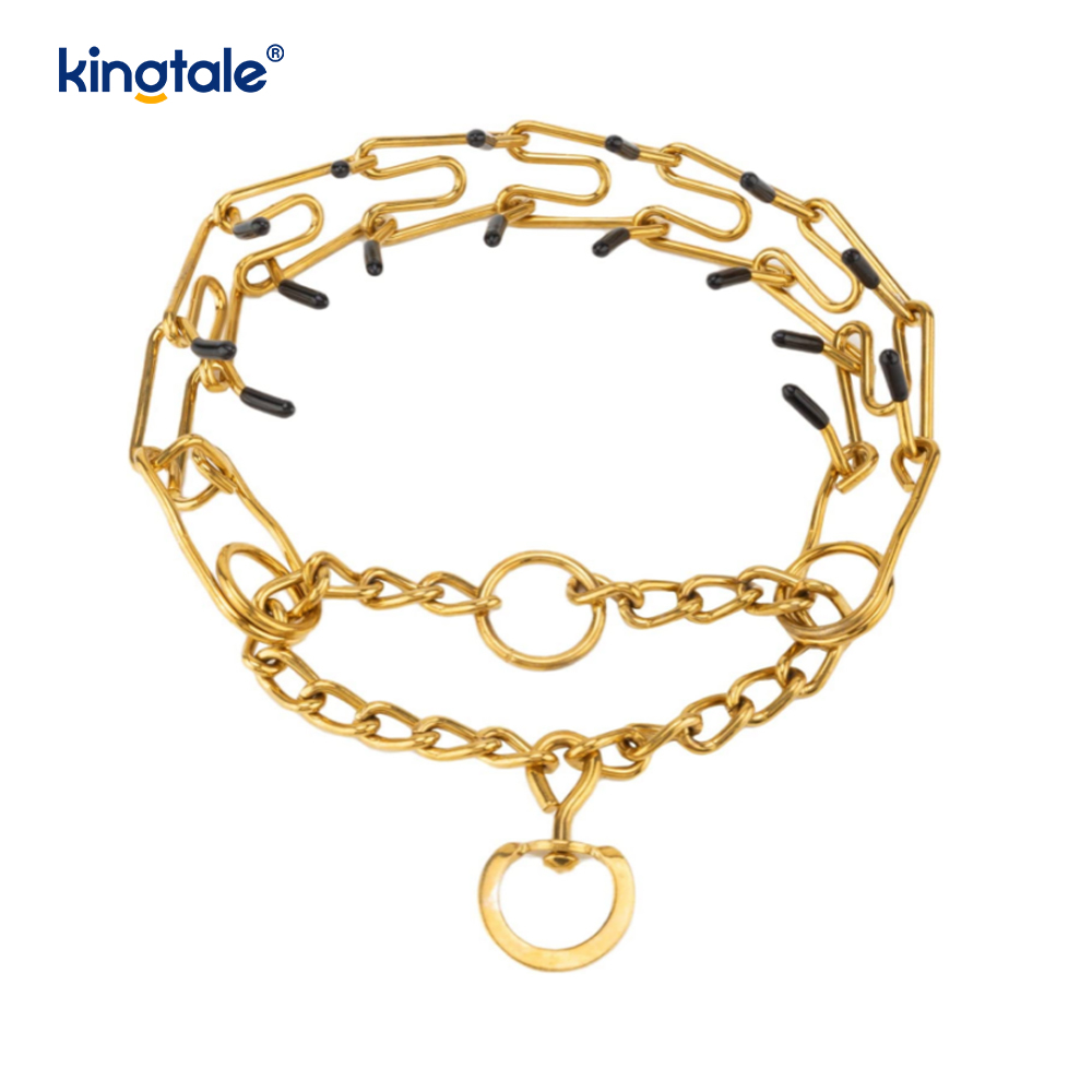 Vòng cổ Pet Pinch Choke Vòng cổ huấn luyện chó bằng kim loại bằng thép carbon