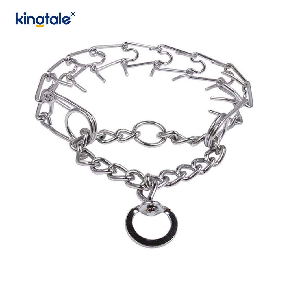 Vòng cổ Pet Pinch Choke Vòng cổ huấn luyện chó bằng kim loại bằng thép carbon