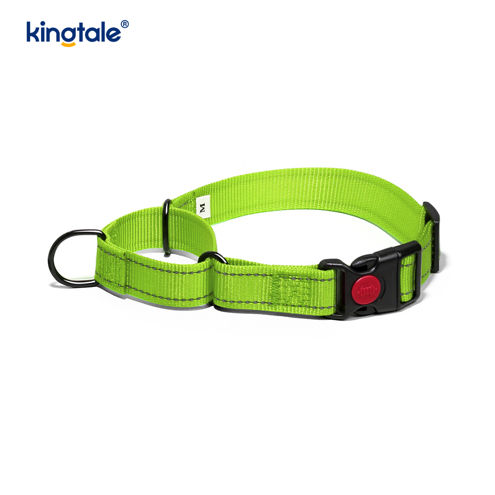 Vòng cổ chó Martingale bằng nylon có thể điều chỉnh phản quang không kéo dành cho chó S M L