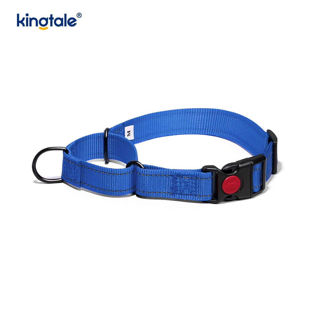 Vòng cổ chó Martingale bằng nylon có thể điều chỉnh phản quang không kéo dành cho chó S M L