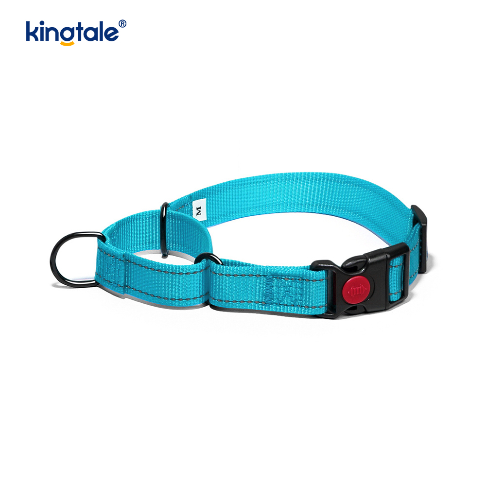 Vòng cổ chó Martingale bằng nylon có thể điều chỉnh phản quang không kéo dành cho chó S M L
