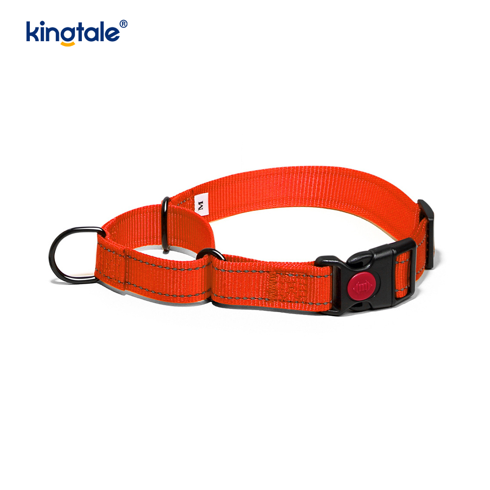 Vòng cổ chó Martingale bằng nylon có thể điều chỉnh phản quang không kéo dành cho chó S M L