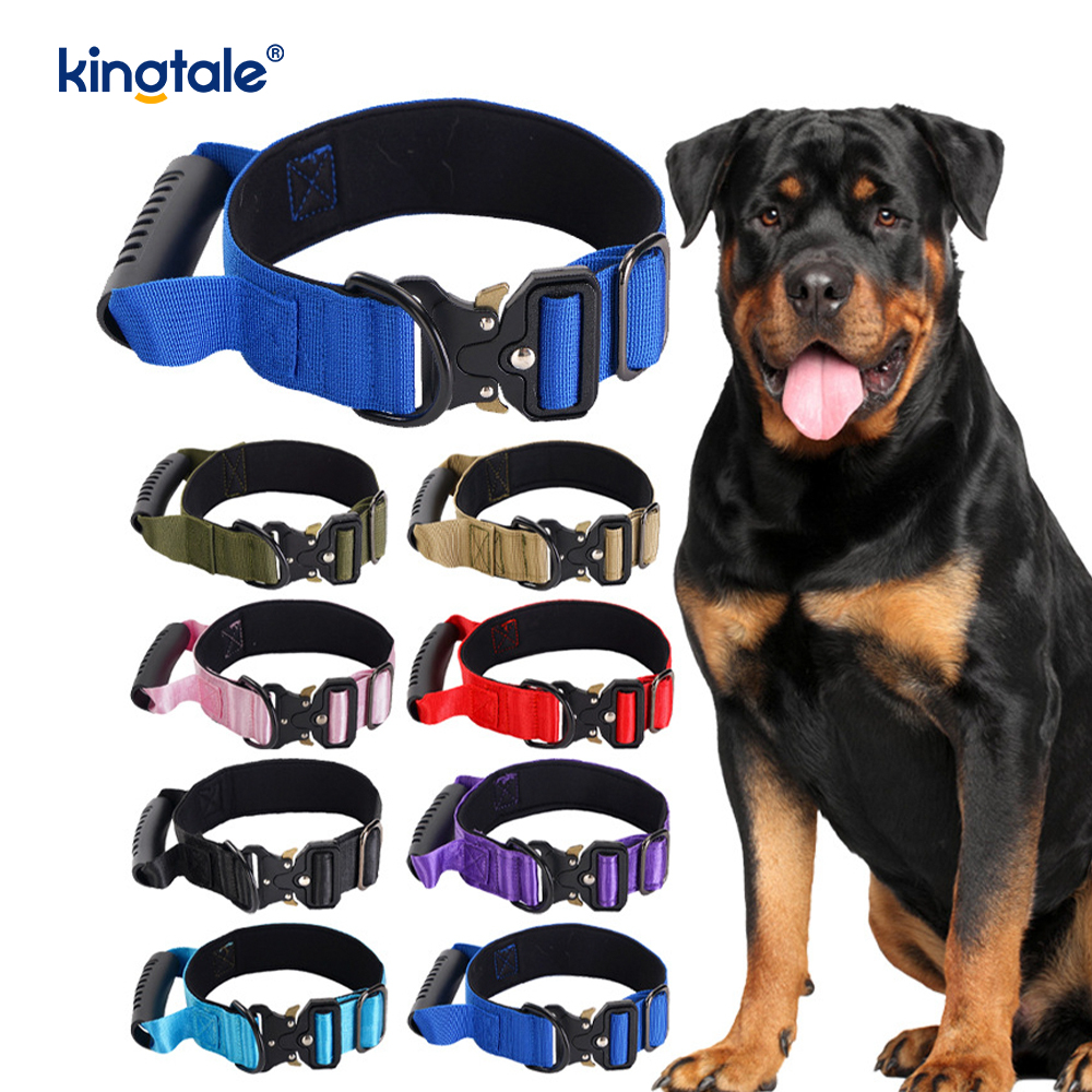 Huấn luyện chiến thuật Tay cầm điều khiển nylon & Cổ áo có khóa kim loại tháo nhanh