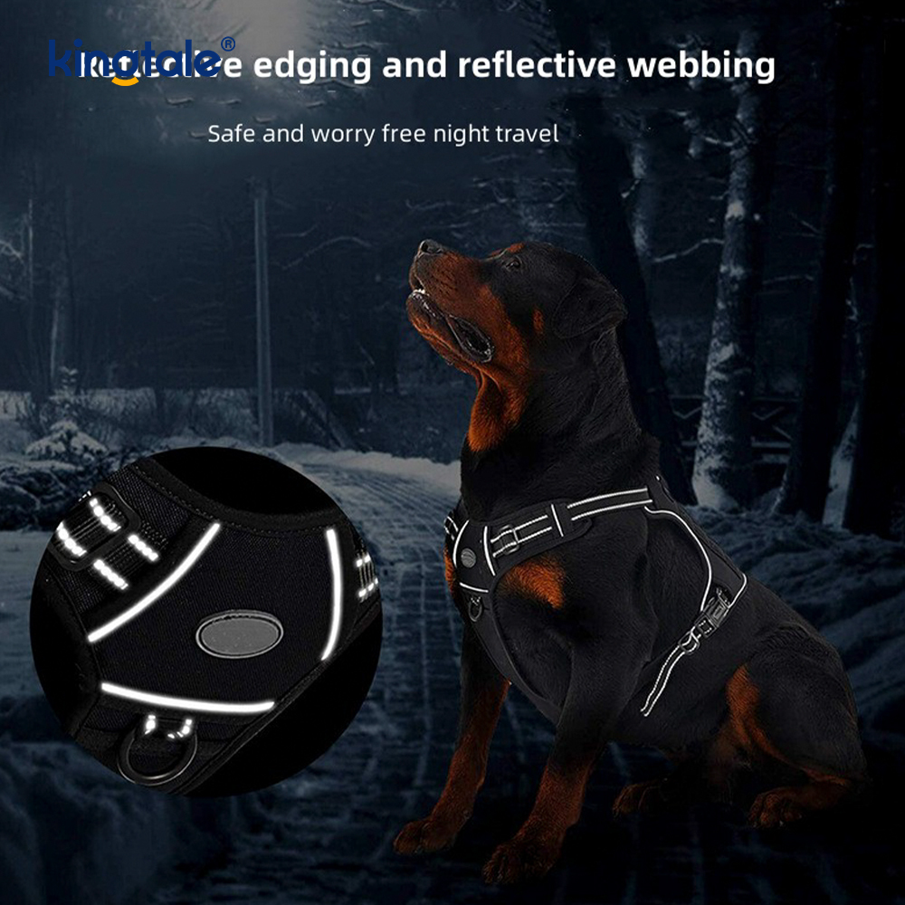 Rắn Không Kéo Nylon Heavy Duty Dog Belt Vest Huấn Luyện Khai Thác Ngực