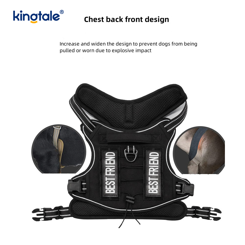 Rắn Không Kéo Nylon Heavy Duty Dog Belt Vest Huấn Luyện Khai Thác Ngực