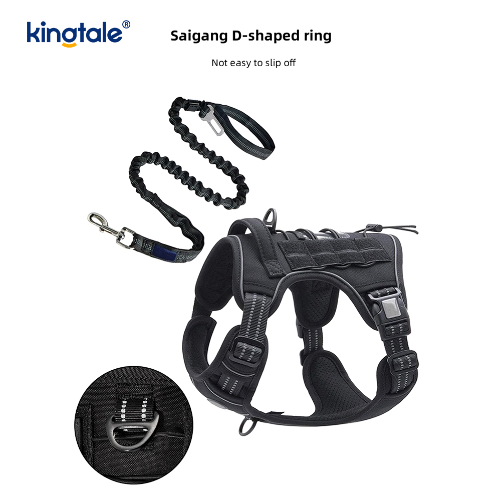 Rắn Không Kéo Nylon Heavy Duty Dog Belt Vest Huấn Luyện Khai Thác Ngực