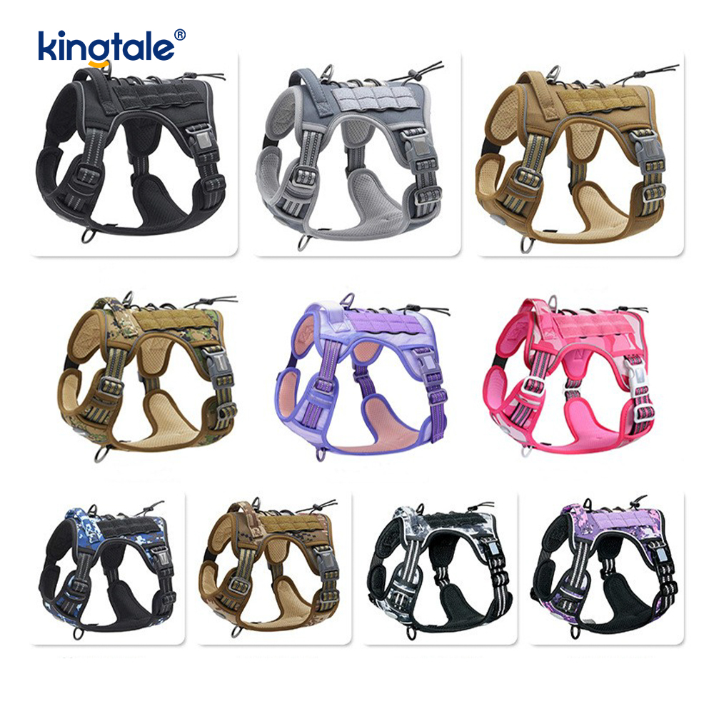 Rắn Không Kéo Nylon Heavy Duty Dog Belt Vest Huấn Luyện Khai Thác Ngực