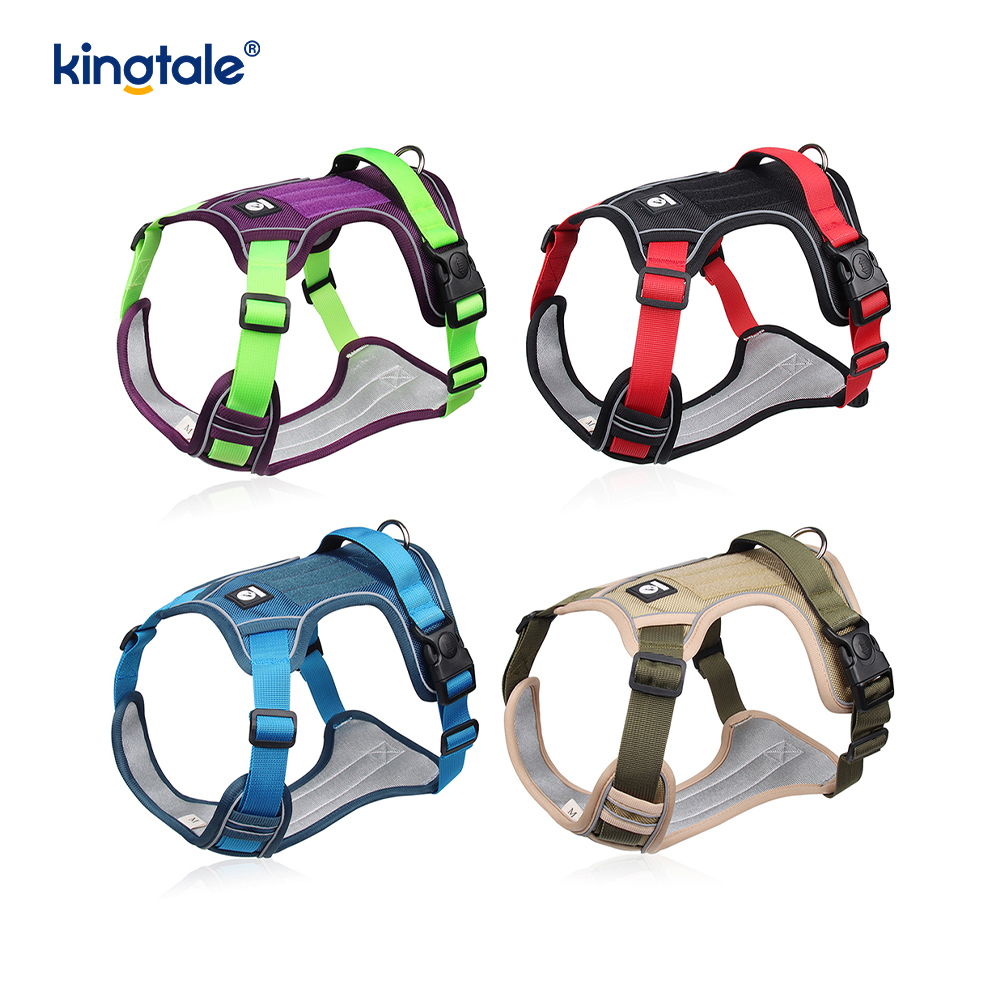 Dây nịt chó cưng thể thao thoáng khí có thể điều chỉnh bằng đinh tán nylon phản quang