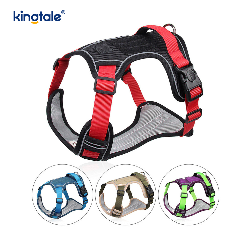 Dây nịt chó cưng thể thao thoáng khí có thể điều chỉnh bằng đinh tán nylon phản quang