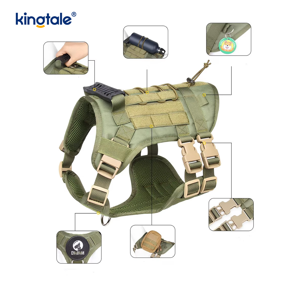 Tùy chỉnh nhiệm vụ nặng nề Vest lớn Lưới khai thác chó có thể điều chỉnh thoáng khí