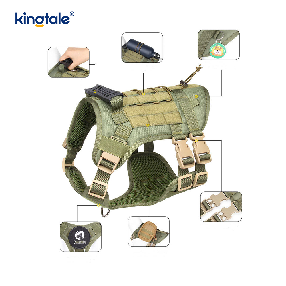 Tùy chỉnh nhiệm vụ nặng nề Vest lớn Lưới khai thác chó có thể điều chỉnh thoáng khí