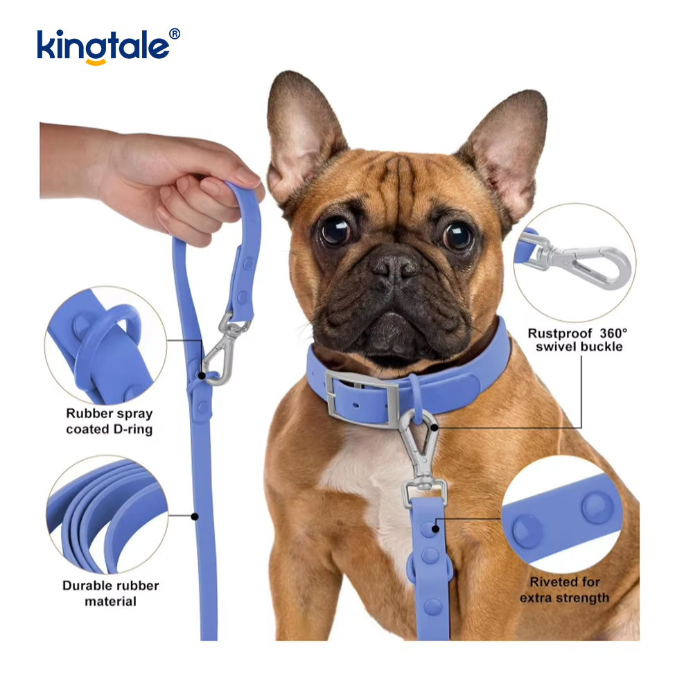 Vòng cổ dây xích chó Pvc nhẹ chống nước thời trang tùy chỉnh