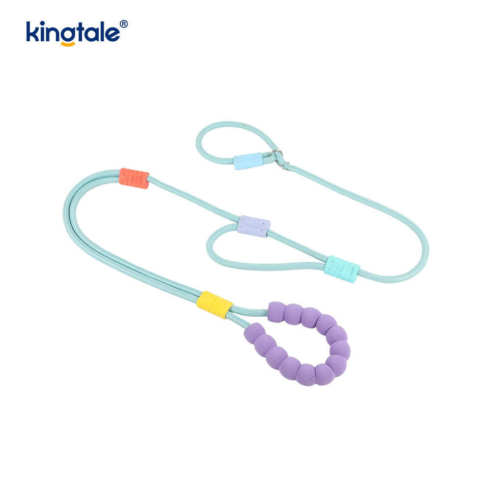 Không kéo Dây nylon có thể điều chỉnh bền bỉ Dây xích chó đầy màu sắc