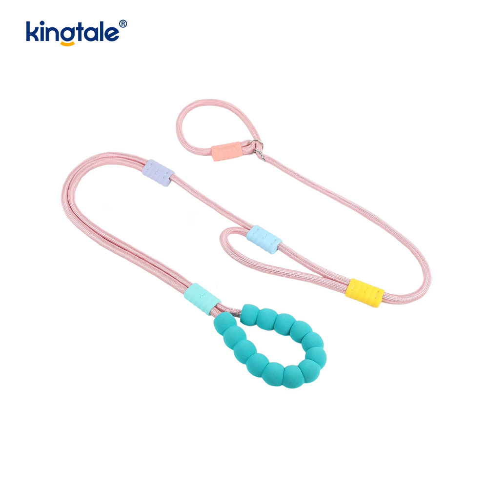 Không kéo Dây nylon có thể điều chỉnh bền bỉ Dây xích chó đầy màu sắc