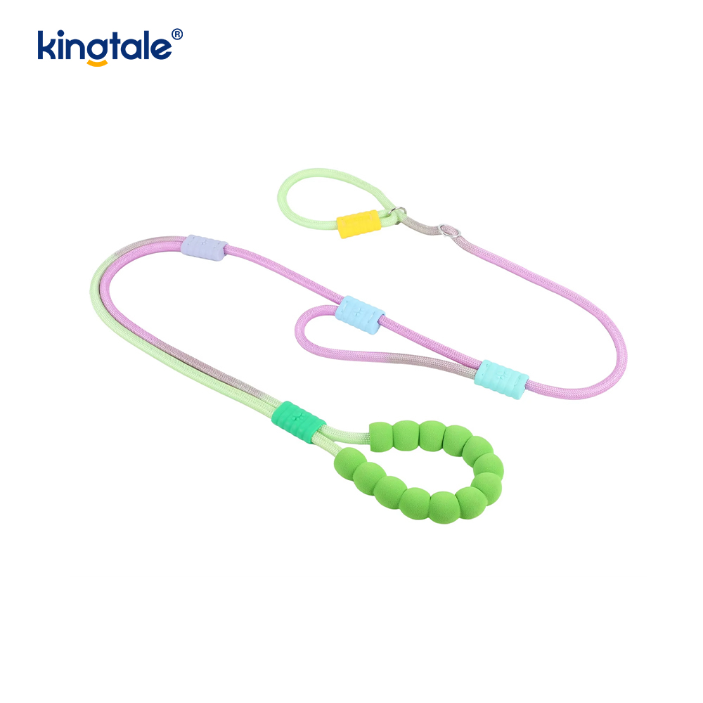 Không kéo Dây nylon có thể điều chỉnh bền bỉ Dây xích chó đầy màu sắc