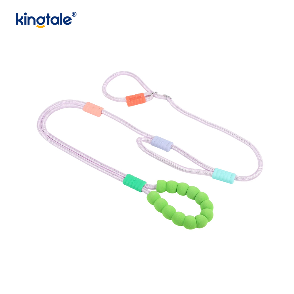 Không kéo Dây nylon có thể điều chỉnh bền bỉ Dây xích chó đầy màu sắc