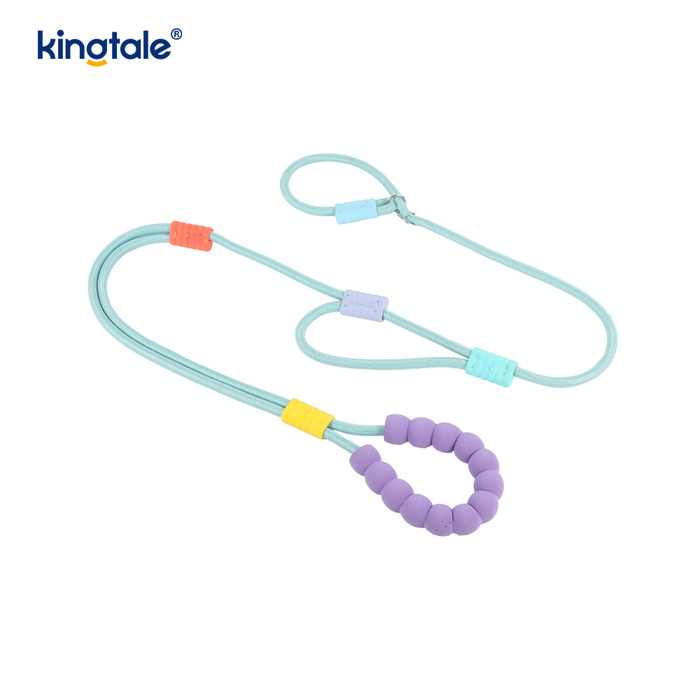 Không kéo Dây nylon có thể điều chỉnh bền bỉ Dây xích chó đầy màu sắc
