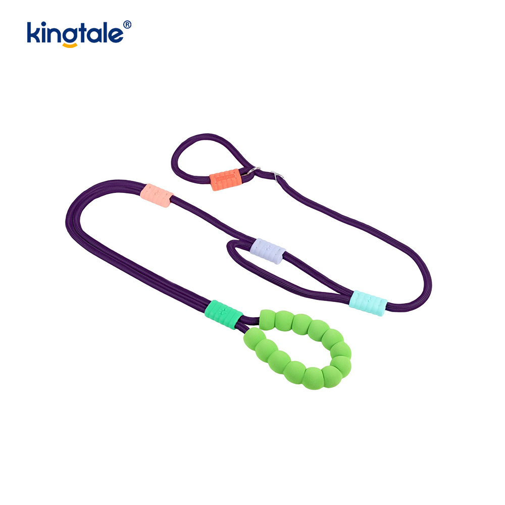 Không kéo Dây nylon có thể điều chỉnh bền bỉ Dây xích chó đầy màu sắc