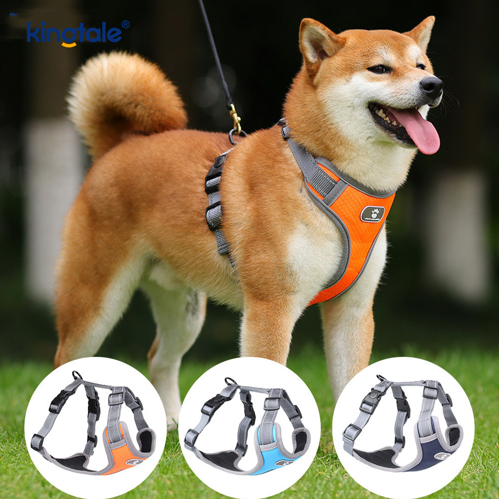 Áo vest Oxford có đệm mềm không kéo có thể điều chỉnh cho thú cưng