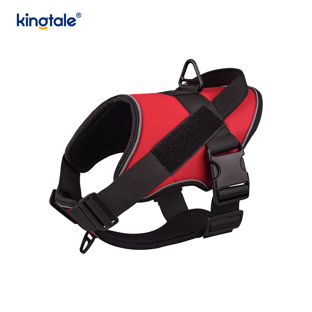 Nhiệm vụ nặng nề Chiến thuật không kéo Điều chỉnh phản quang Pet Vest Dog Harness