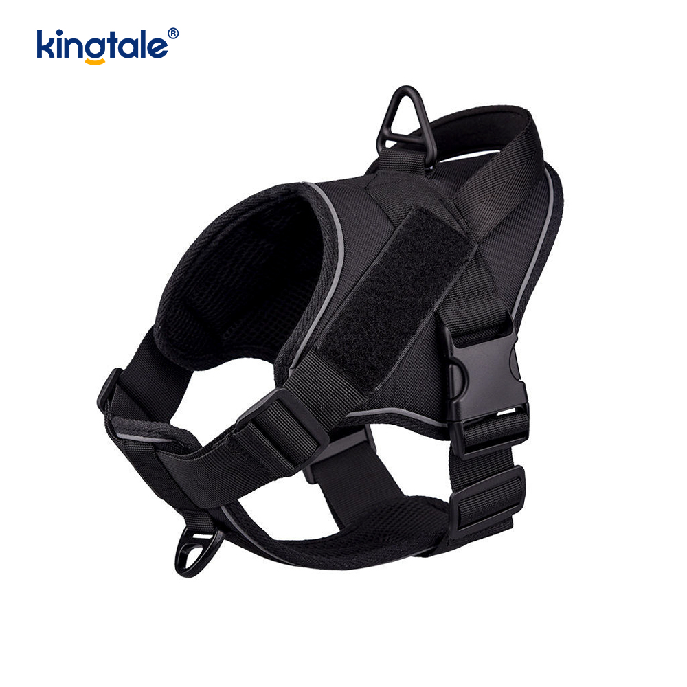 Nhiệm vụ nặng nề Chiến thuật không kéo Điều chỉnh phản quang Pet Vest Dog Harness