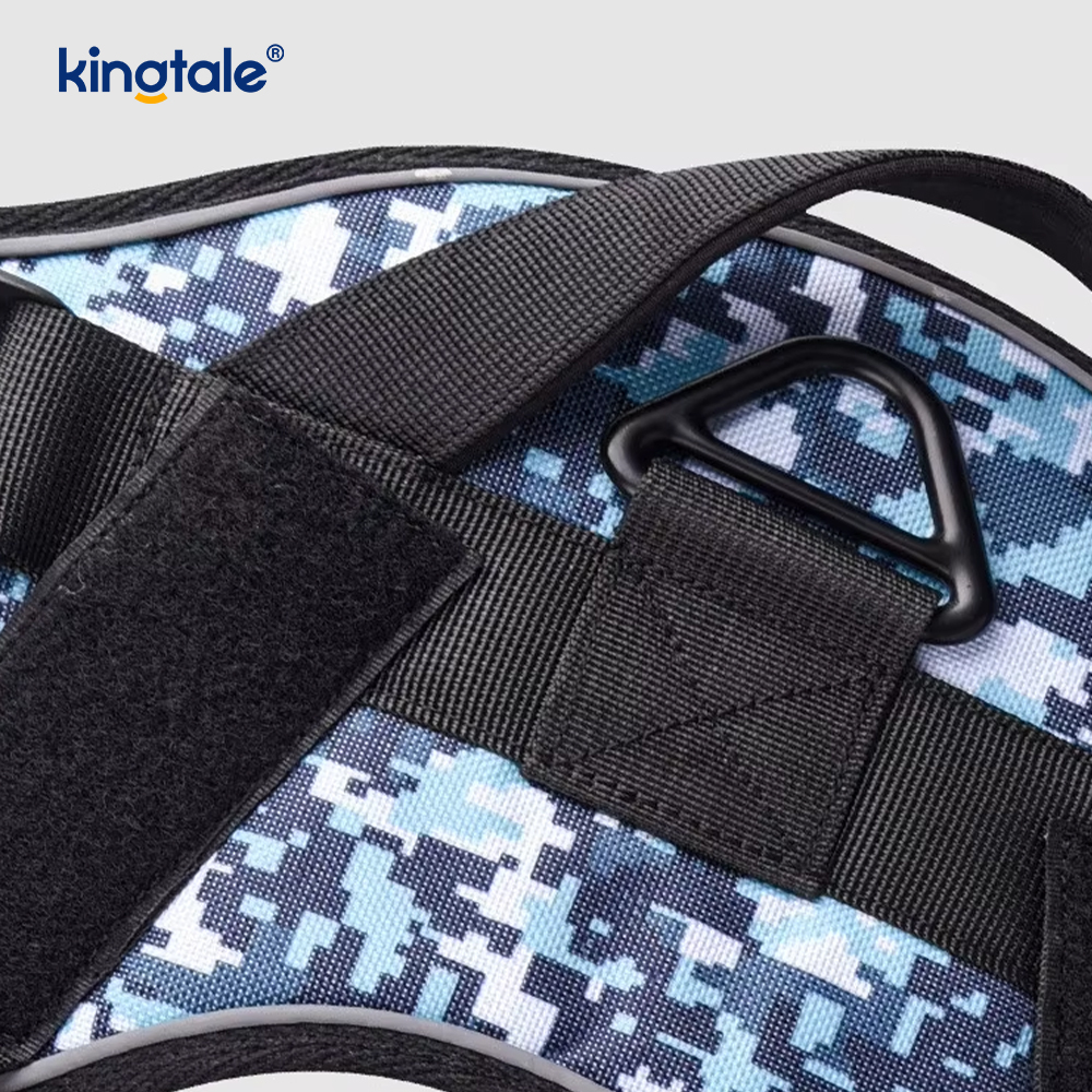Nhiệm vụ nặng nề Chiến thuật không kéo Điều chỉnh phản quang Pet Vest Dog Harness